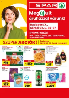 Spar - SPAR üzlet megújulás BP Körösi Cs. u. megtekintése, amely érvényes 2025.08.07.-től