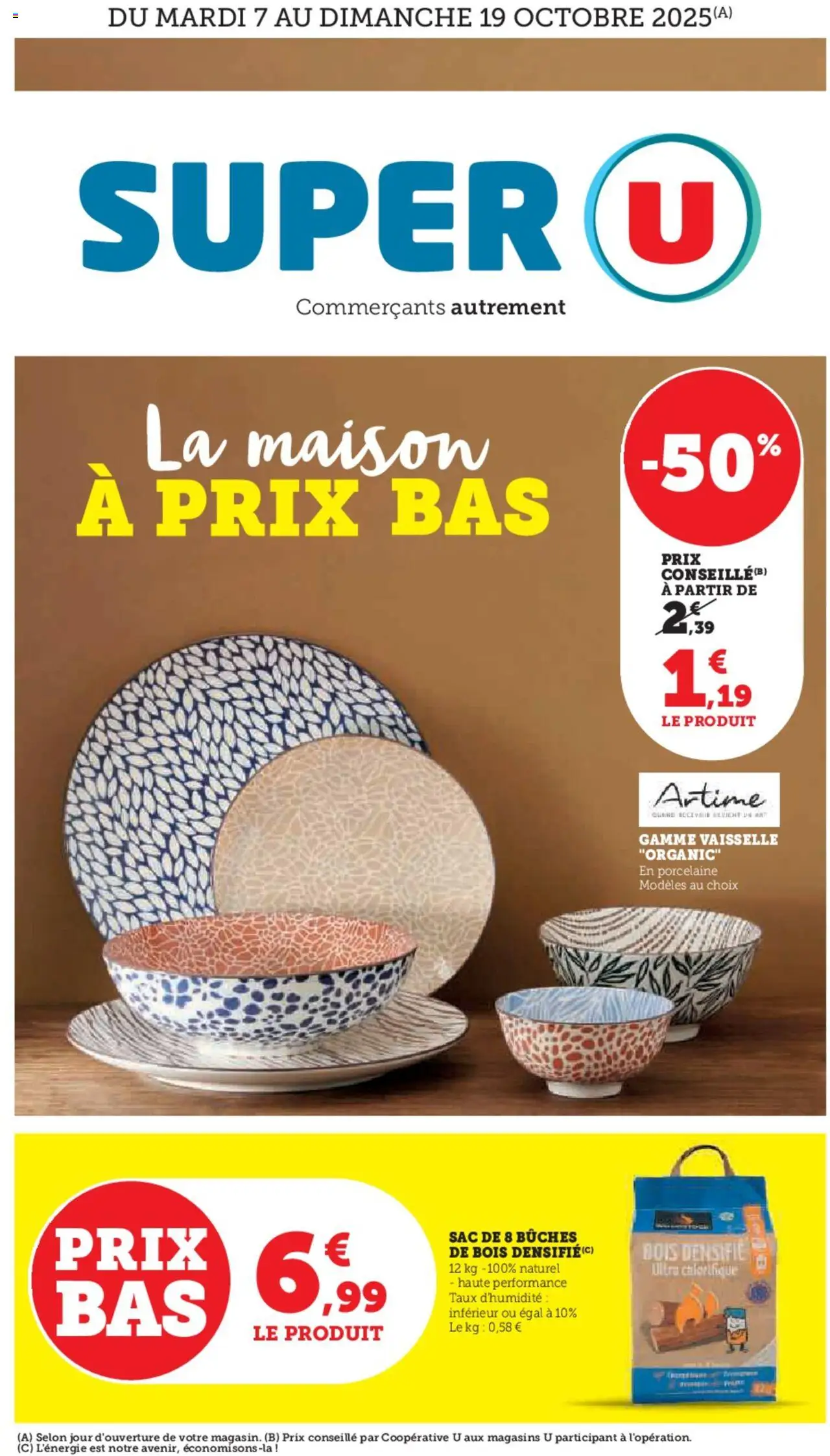 Catalogue la maison à prix bas de la boutique Super U valable du 07/10/2025 - Page numéro 1