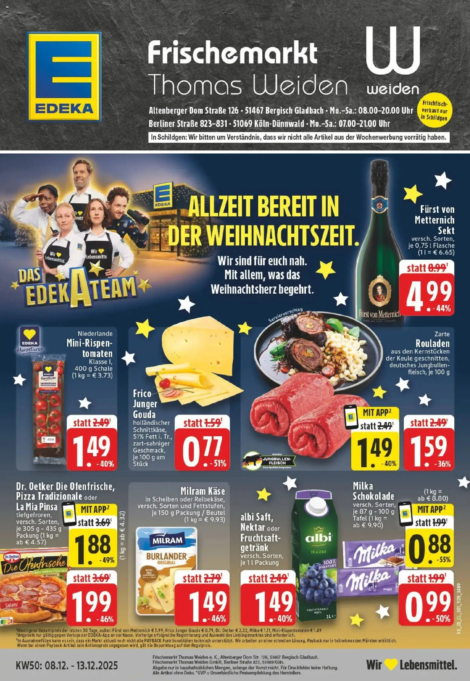 Vorschau von dem Prospekt des Geschäftes Edeka, gültig ab dem 08.12.2025