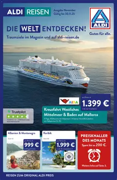 Vorschau von dem Prospekt des Geschäftes Aldi, gültig ab dem 01.11.2025