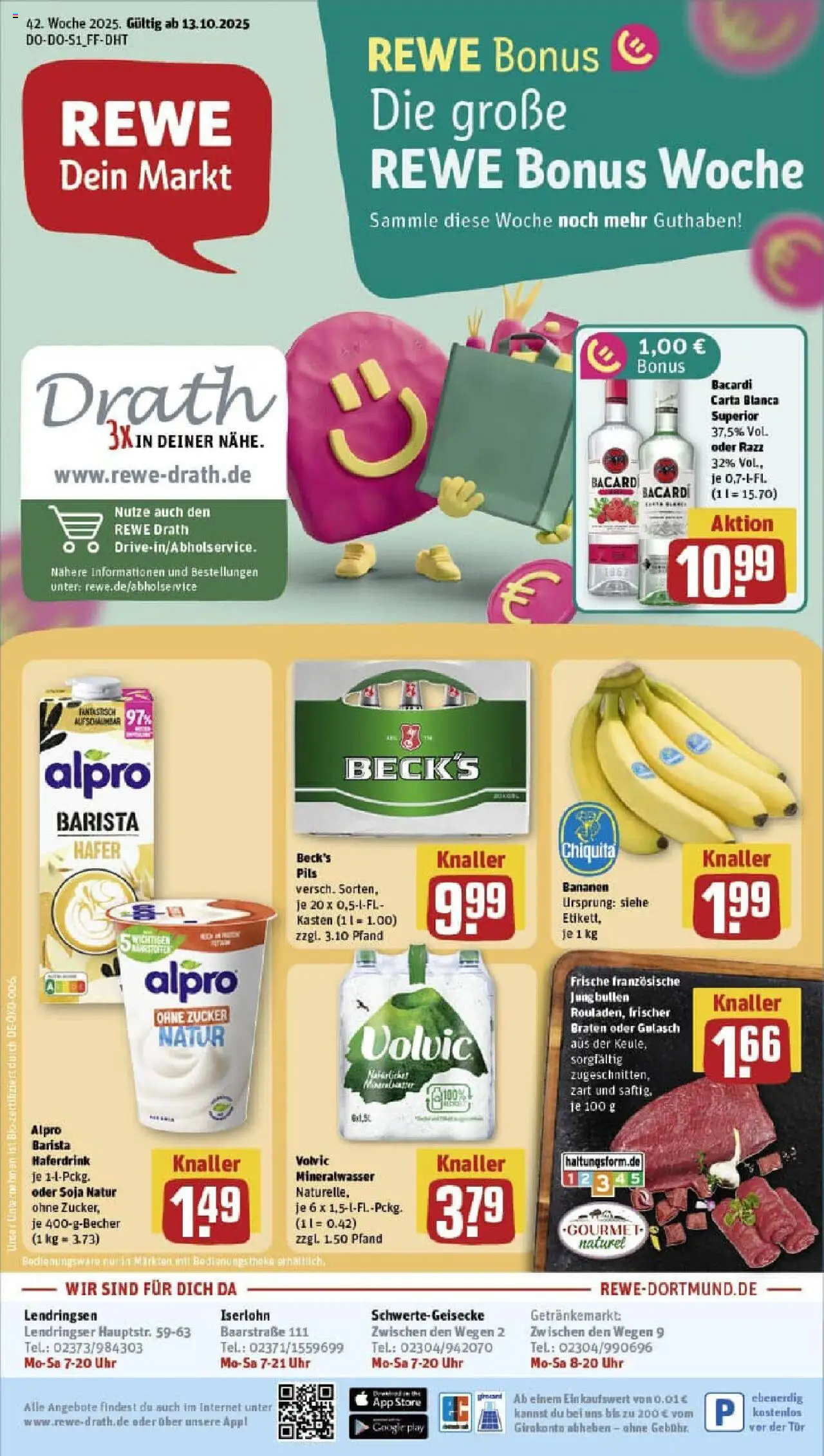 REWE Prospekt ab 13.10.2025 nächste Woche - Prospekt Menden	