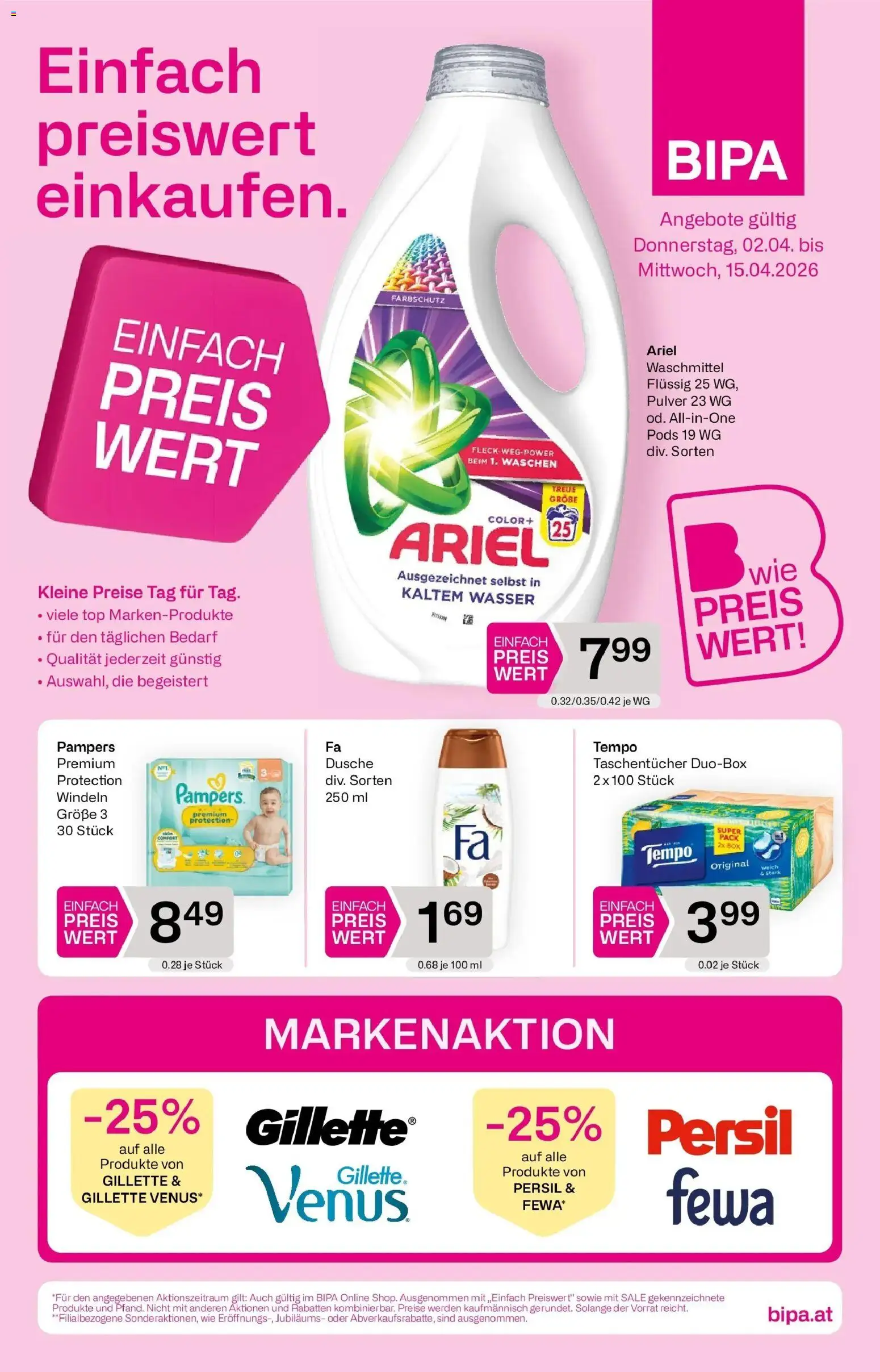 Vorschau der Angebote: Bipa Bipa Linz, Wien, Güssing gültig ab 02.04.2026