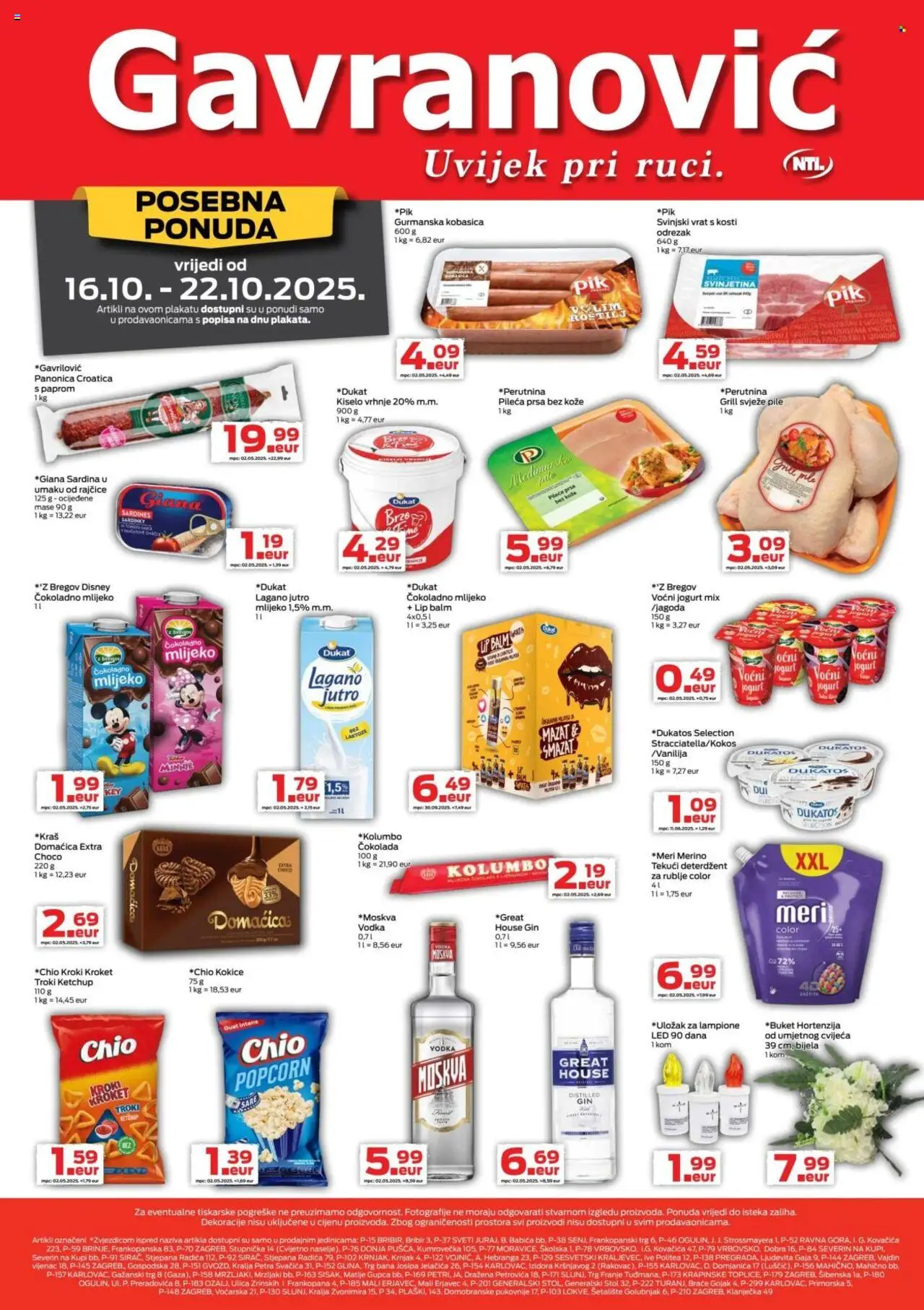 Gavranović aktualni Katalog vrijedi od 16.10.2025 - tjedna akcija broj stranice 1