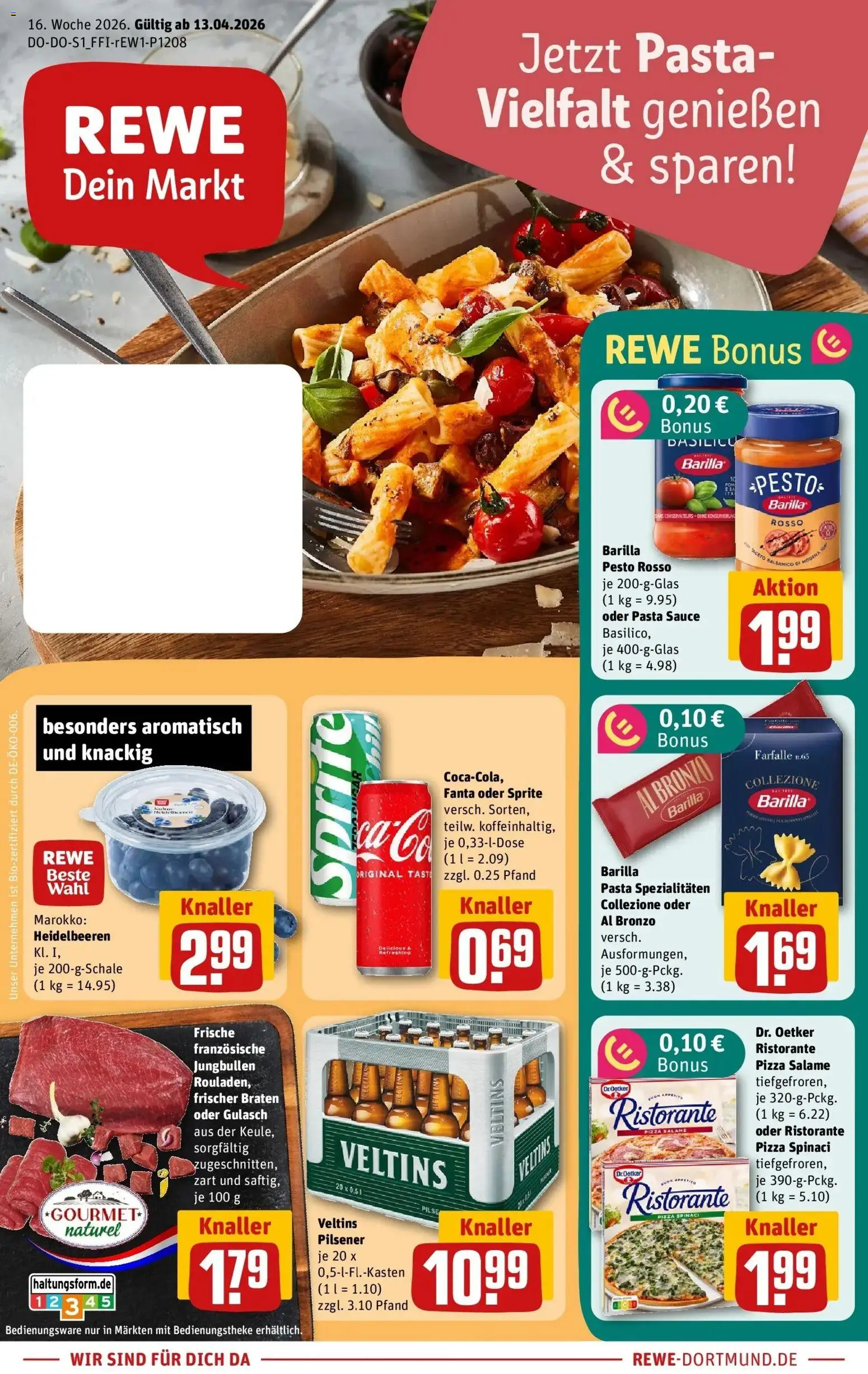 Vorschau von dem Prospekt des Geschäftes Rewe, gültig ab dem 12.04.2026