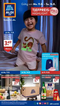 Vorschau von dem Prospekt des Geschäftes Aldi Süd, gültig ab dem 11.08.2025
