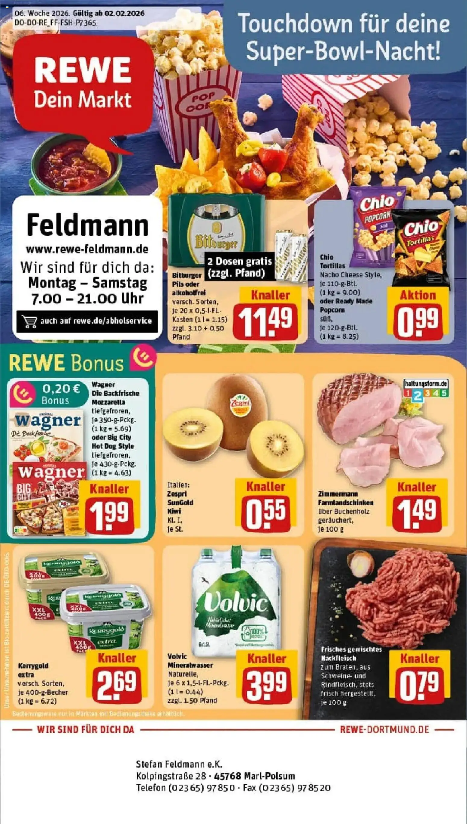 Vorschau von dem Prospekt des Geschäftes Rewe, gültig ab dem 01.02.2026
