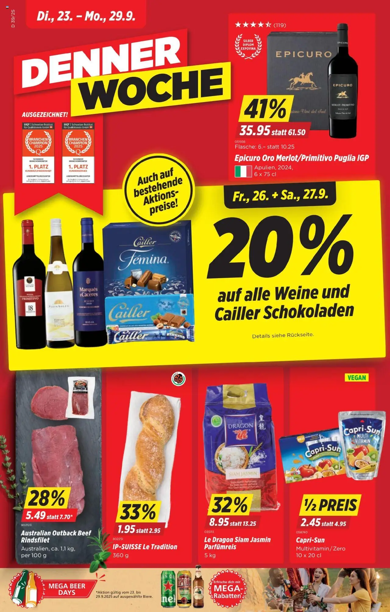 Denner Aktionen ab 23.09.2025 - Seitennummer 1