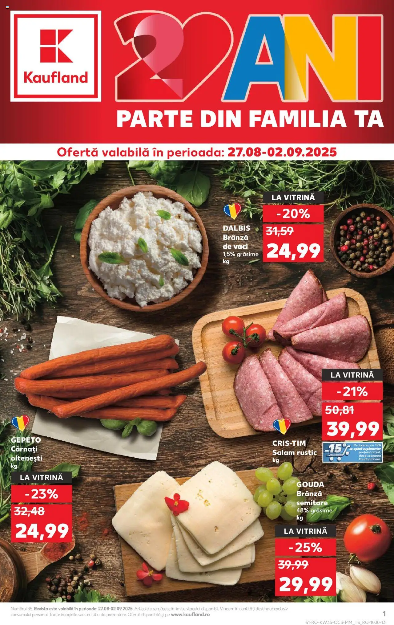 Kaufland RO aktuális szórólap, érvényes 2025.08.27.-től - 1 oldal
