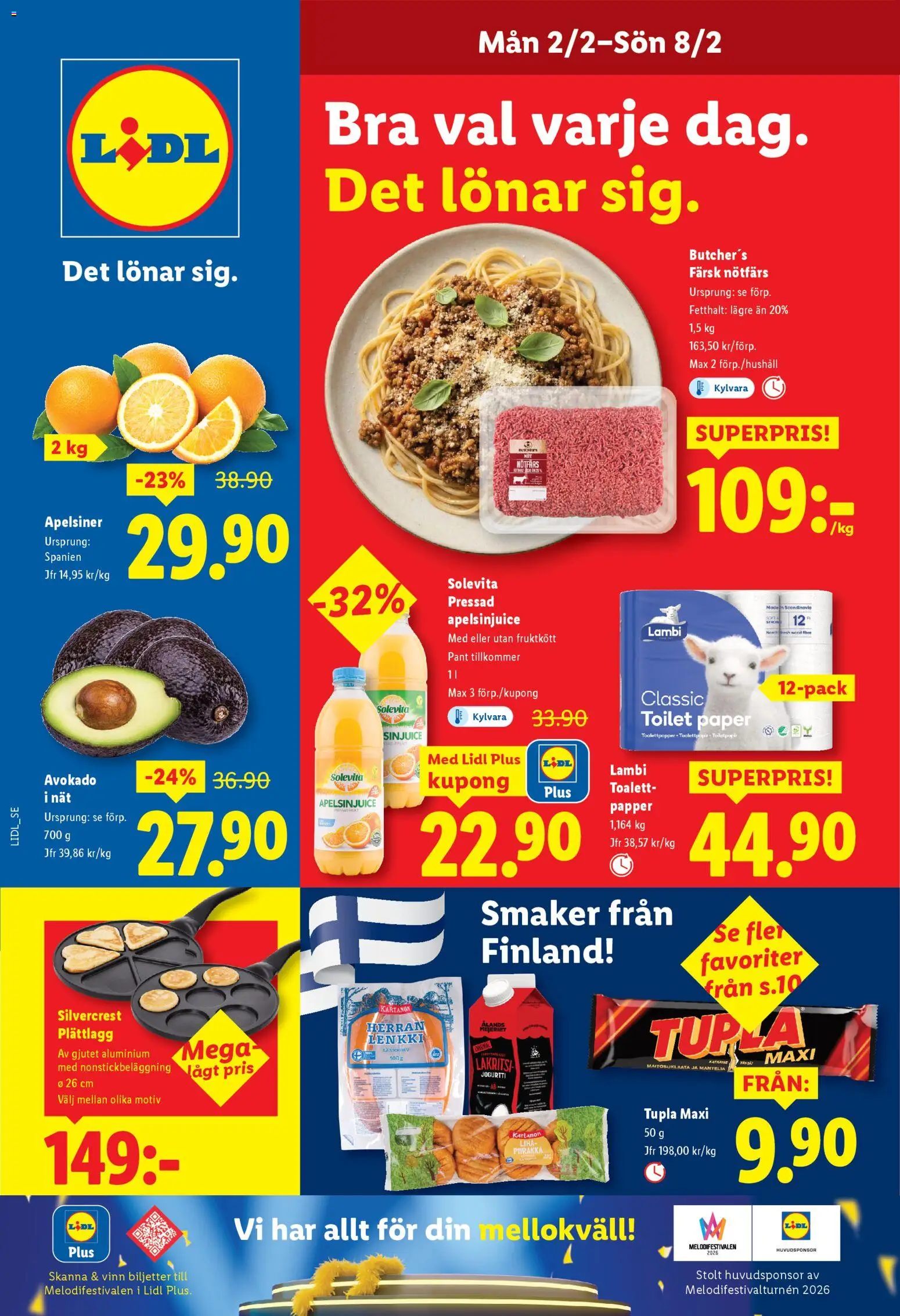 Förhandsgranska reklamblad Aktuella reklamblad Lidl från butik Lidl gäller från 02/02/2026