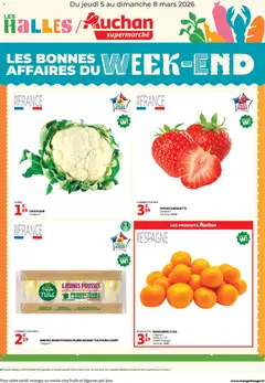 Prévisualisation de Auchan Les bons plans du week-end dans votre super du magasin Auchan formulaire valide 05/03/2026