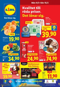 Förhandsgranska reklamblad Gäller 9/2-15/2 i din butik från butik Lidl gäller från 09/02/2026