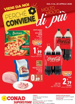 Anteprima dell'opuscolo Conad volantino Conviene Superstore Piemonte dal negozio Conad valido da 08/04/2026