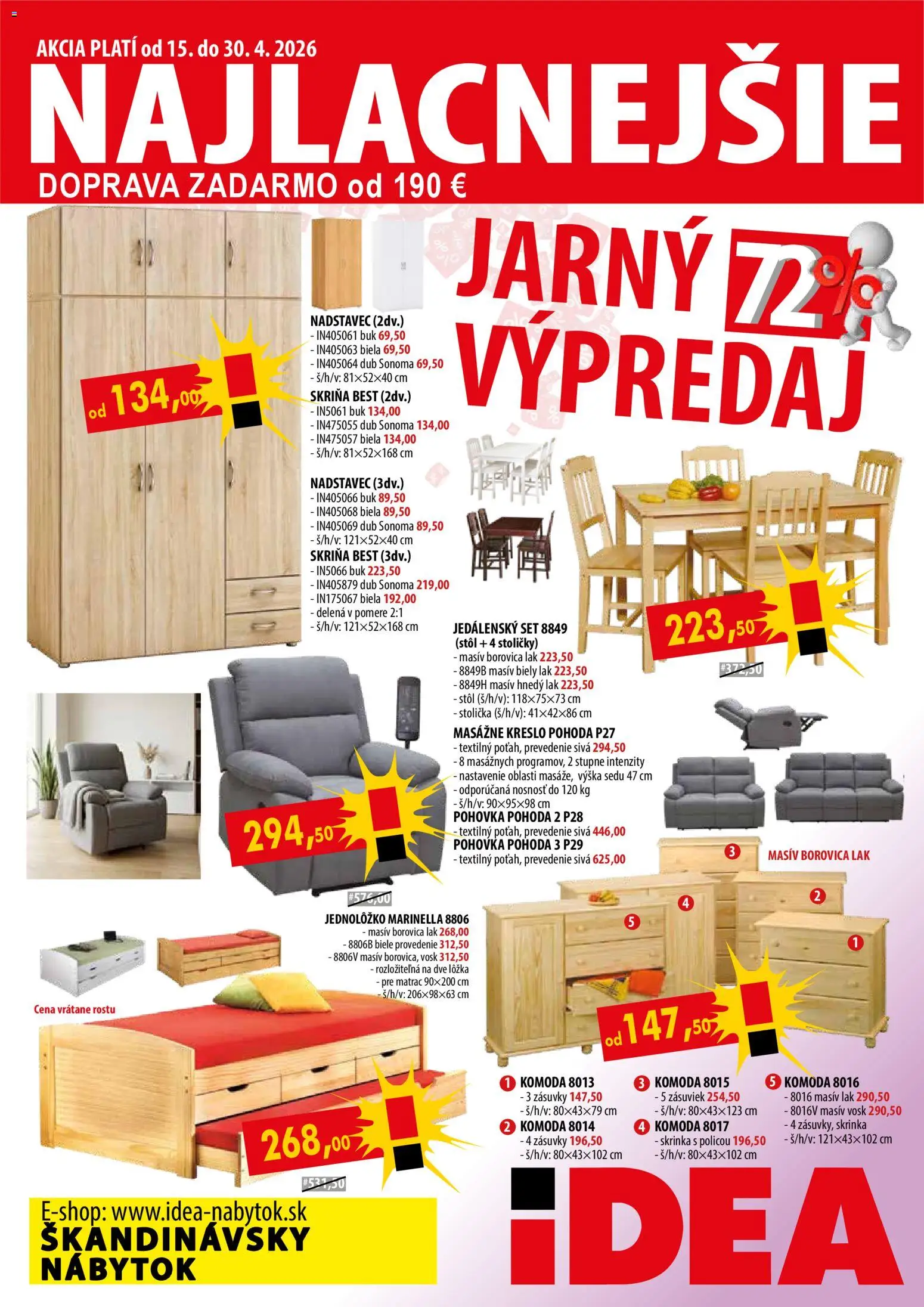 Náhľad IDEA nábytok letáku platného od 15.04.2026