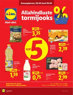 Lidl kliendilehe eelvaade alates 20.04.2026