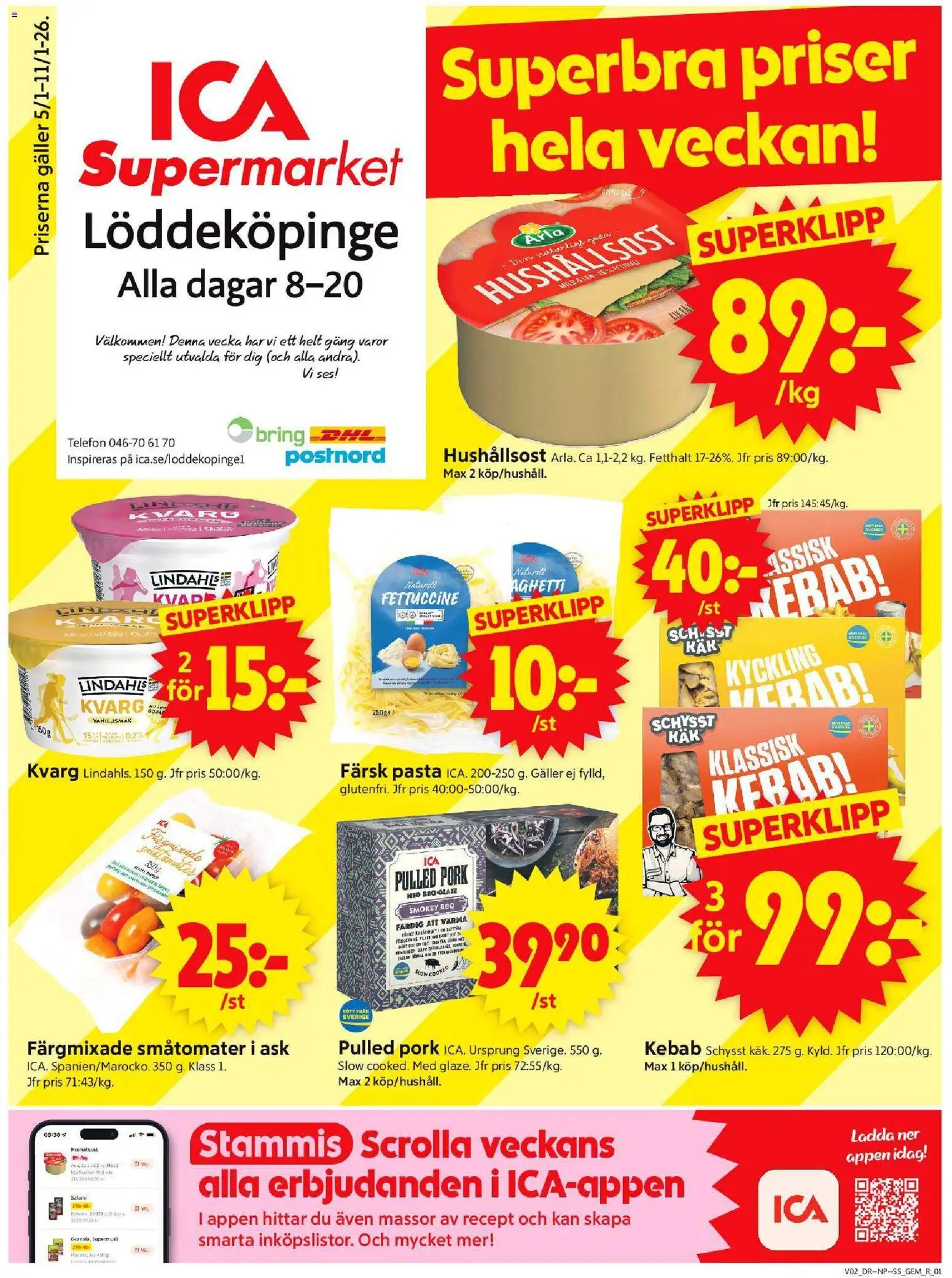Förhandsgranska reklamblad Löddeköpinge från butik ICA Supermarket gäller från 05/01/2026