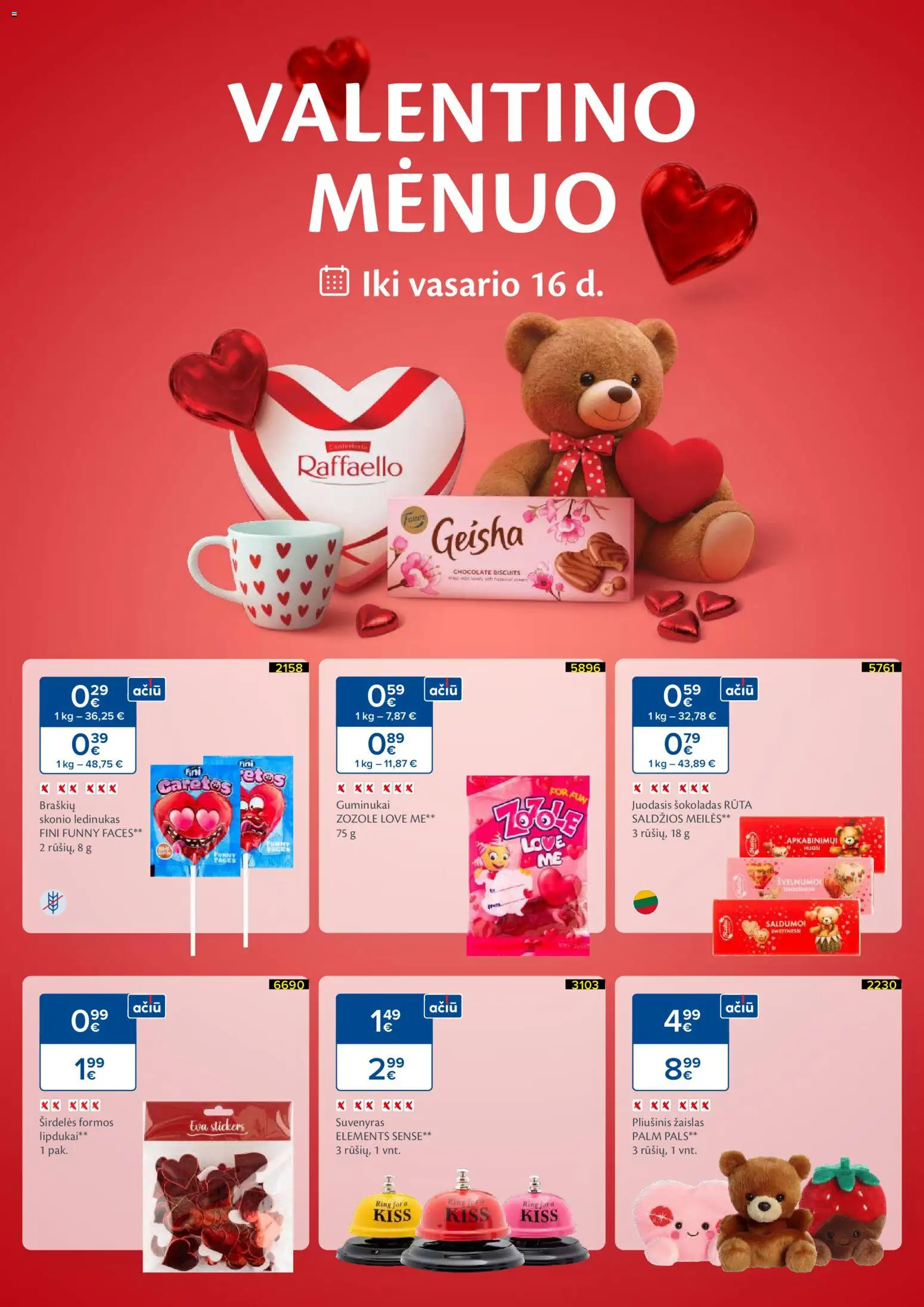 MAXIMA parduotuvės leidinio Leidinys - Valentino mėnuo galiojančio nuo 2026.01.22 peržiūra