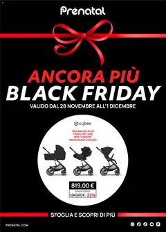 Anteprima dell'opuscolo Black Friday dal negozio Prenatal valido da 28/11/2025