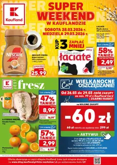 Pogląd gazetki "Kaufland gazetka - Super Weekend" ze sklepu Kaufland ważnej od 28.03.2026