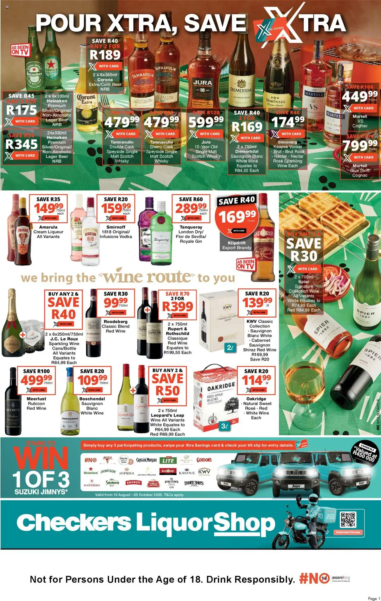 Checkers Western Cape - LiquorShop Xtra Specials 22/09 - 08/10/2025 >> Catalogue