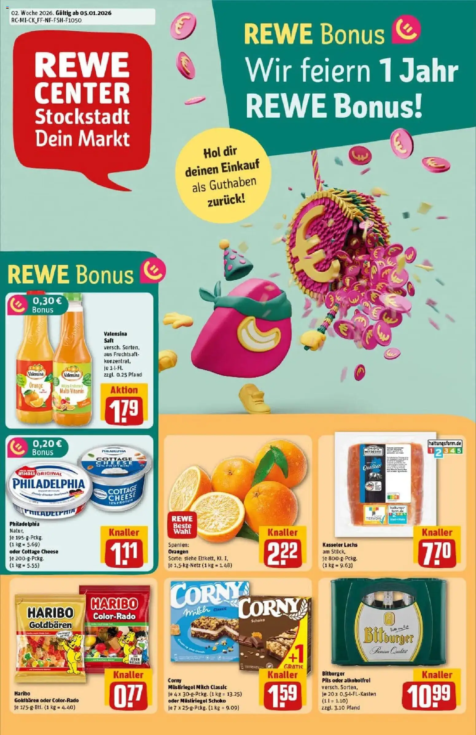 Vorschau von dem Prospekt des Geschäftes Rewe, gültig ab dem 04.01.2026