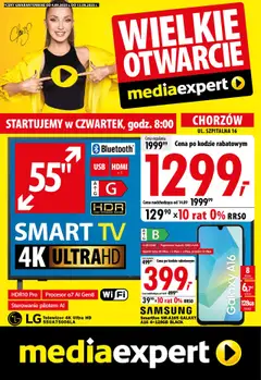 Pogląd gazetki "Wielkie otwarcie - Chorzów" ze sklepu Mediaexpert ważnej od 04.09.2025