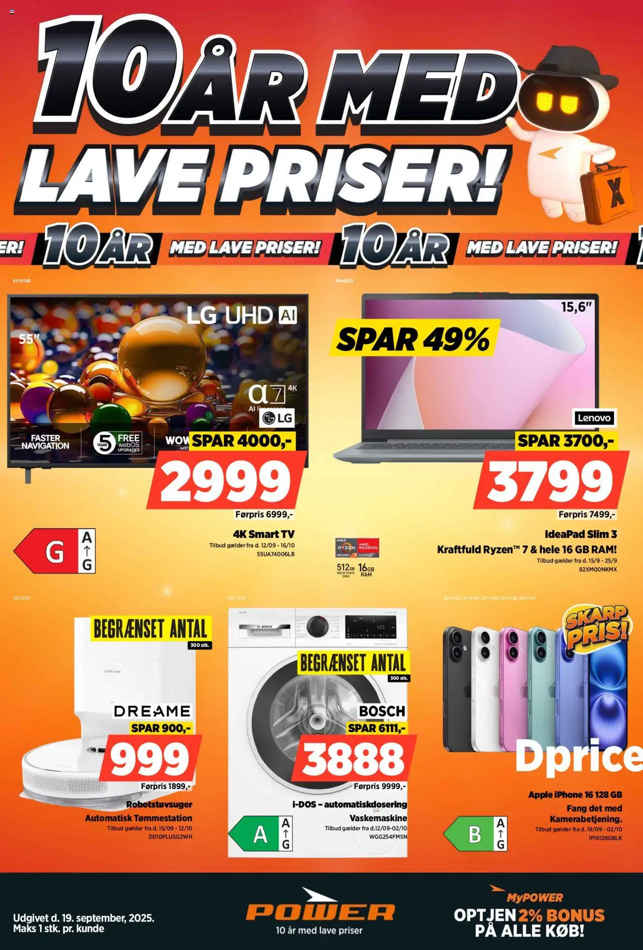 Eksempel på tilbudsavis Tilbudsavis fra butik Power gyldig fra 19/09/2025