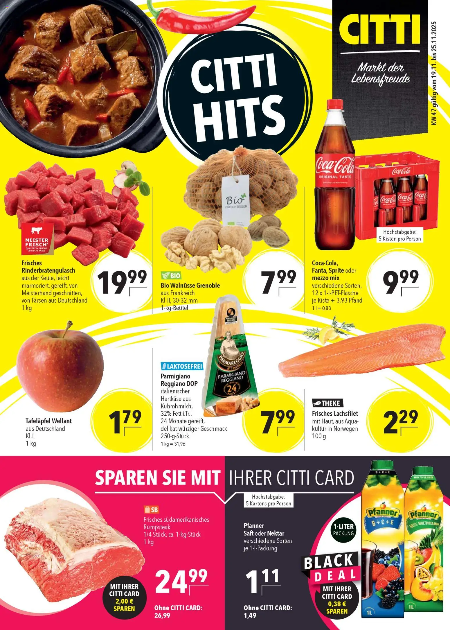 Vorschau von dem Prospekt des Geschäftes CITTI Markt, gültig ab dem 19.11.2025