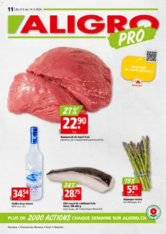 Vorschau des Merkblatts Aligro aktionen Chavannes, Matran, Genève, Sion vom Shop Aligro gültig von 09.03.2026 bis 14.03.2026