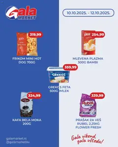 Pregled Gala MARKET kataloga - važi od 10.10.2025
