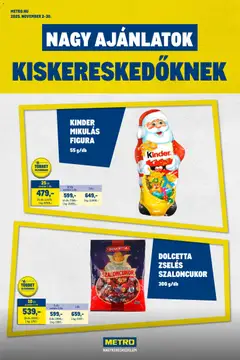 Metro - Nagy Ajánlatok Kiskereskedőknek megtekintése, amely érvényes 2025.11.02.-től