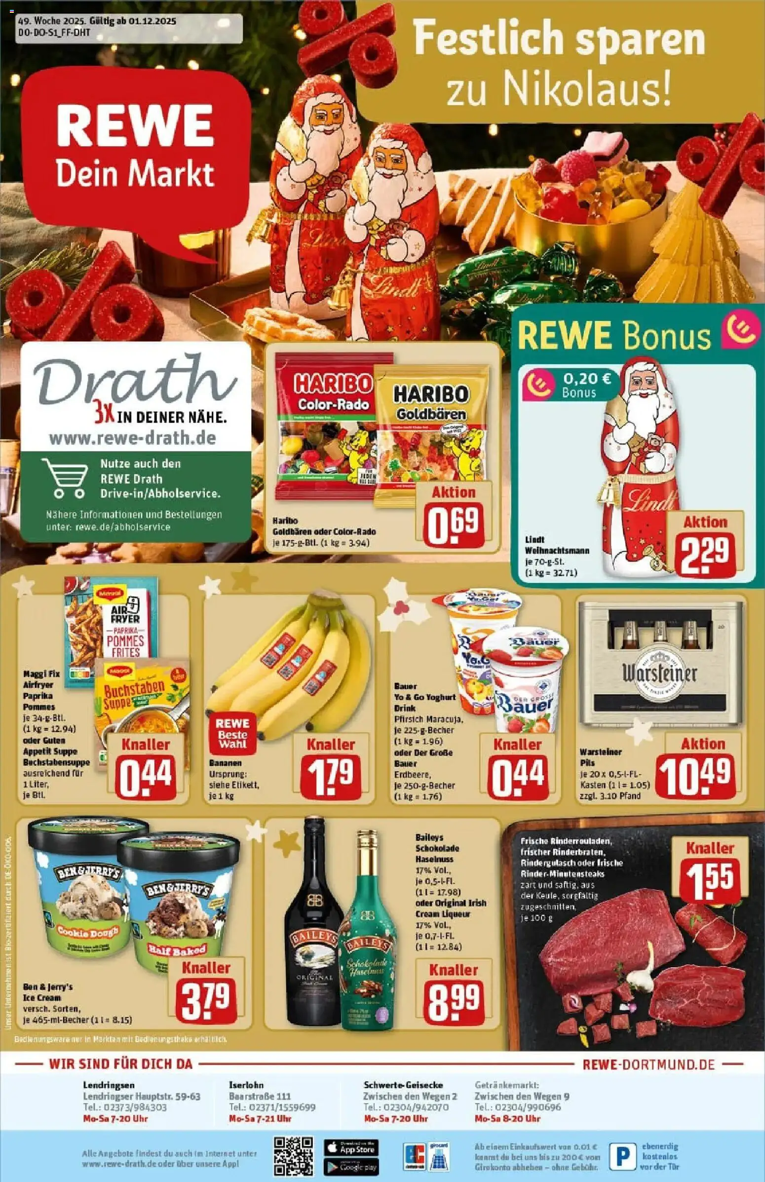 Vorschau von dem Prospekt des Geschäftes Rewe, gültig ab dem 01.12.2025