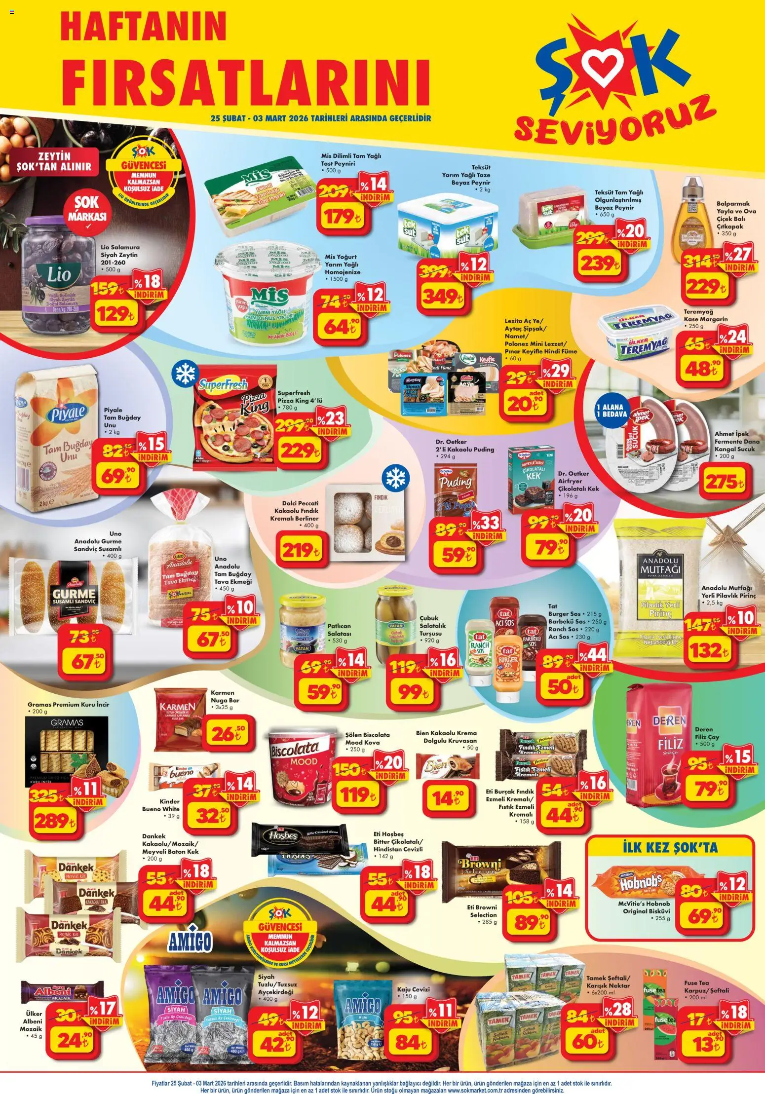 Şok Market Katalog 25.02.2026 - Broşürünün önizlemesi