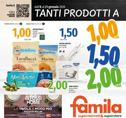 Anteprima dell'opuscolo Volantino Superstore dal negozio Famila valido da 08/01/2026