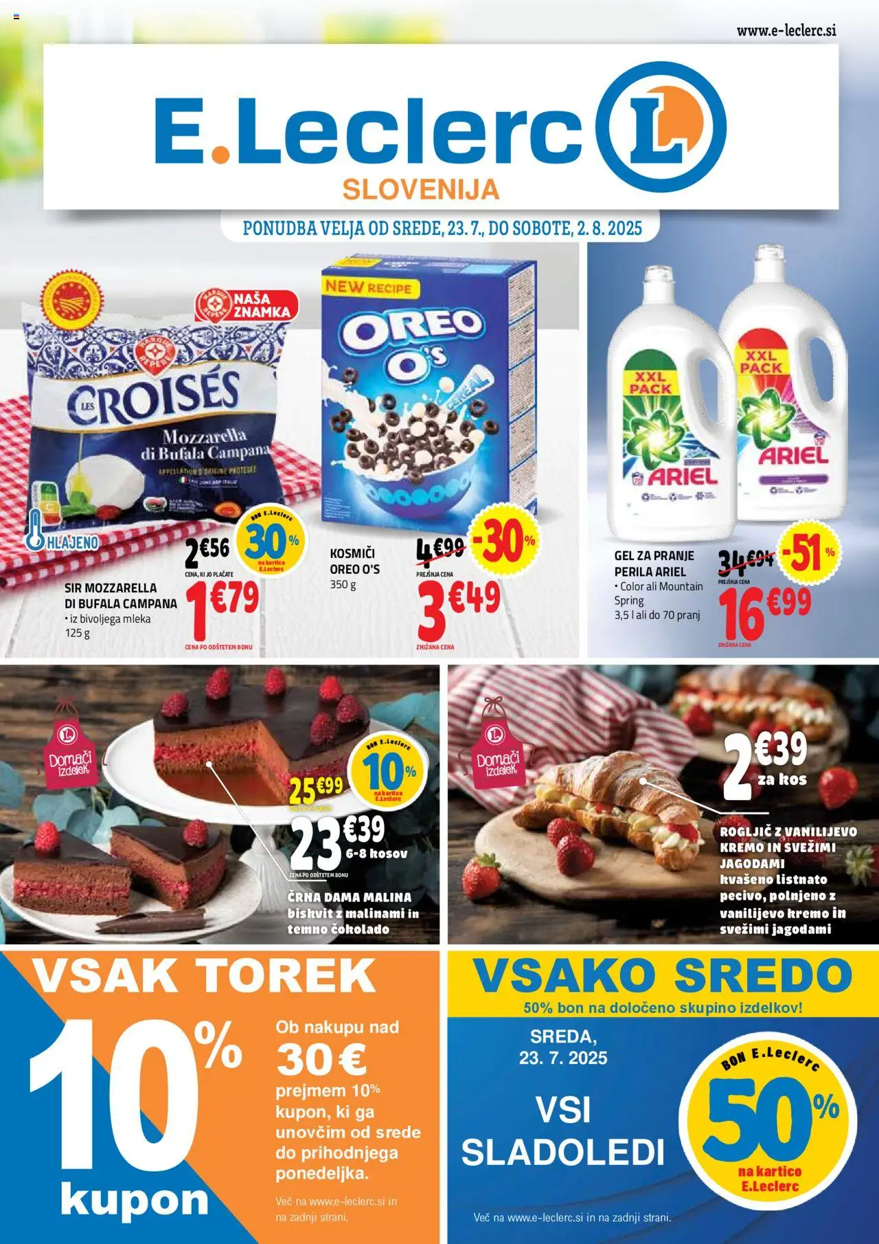 E.leclerc Katalog od 23.07.2025 - aktualna ponudba - stran 1