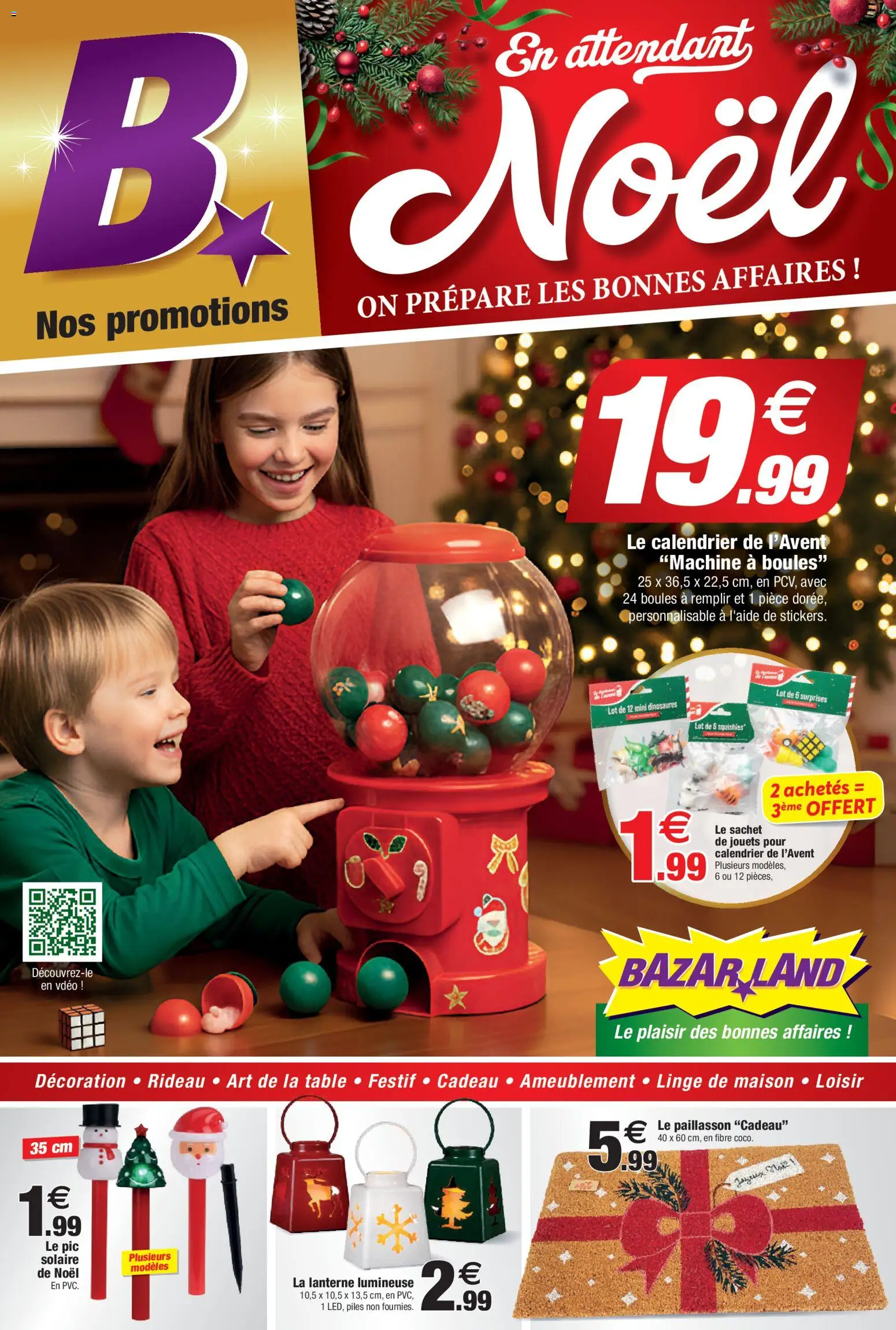Prévisualisation de Catalogue Noël du magasin Bazarland formulaire valide 05/11/2025