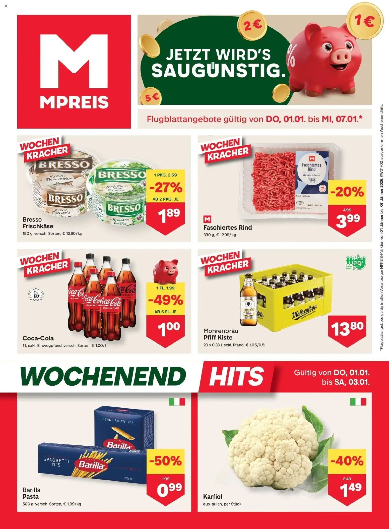 Vorschau der Angebote: MPREIS St.Gallenkirch gültig ab 01.01.2026