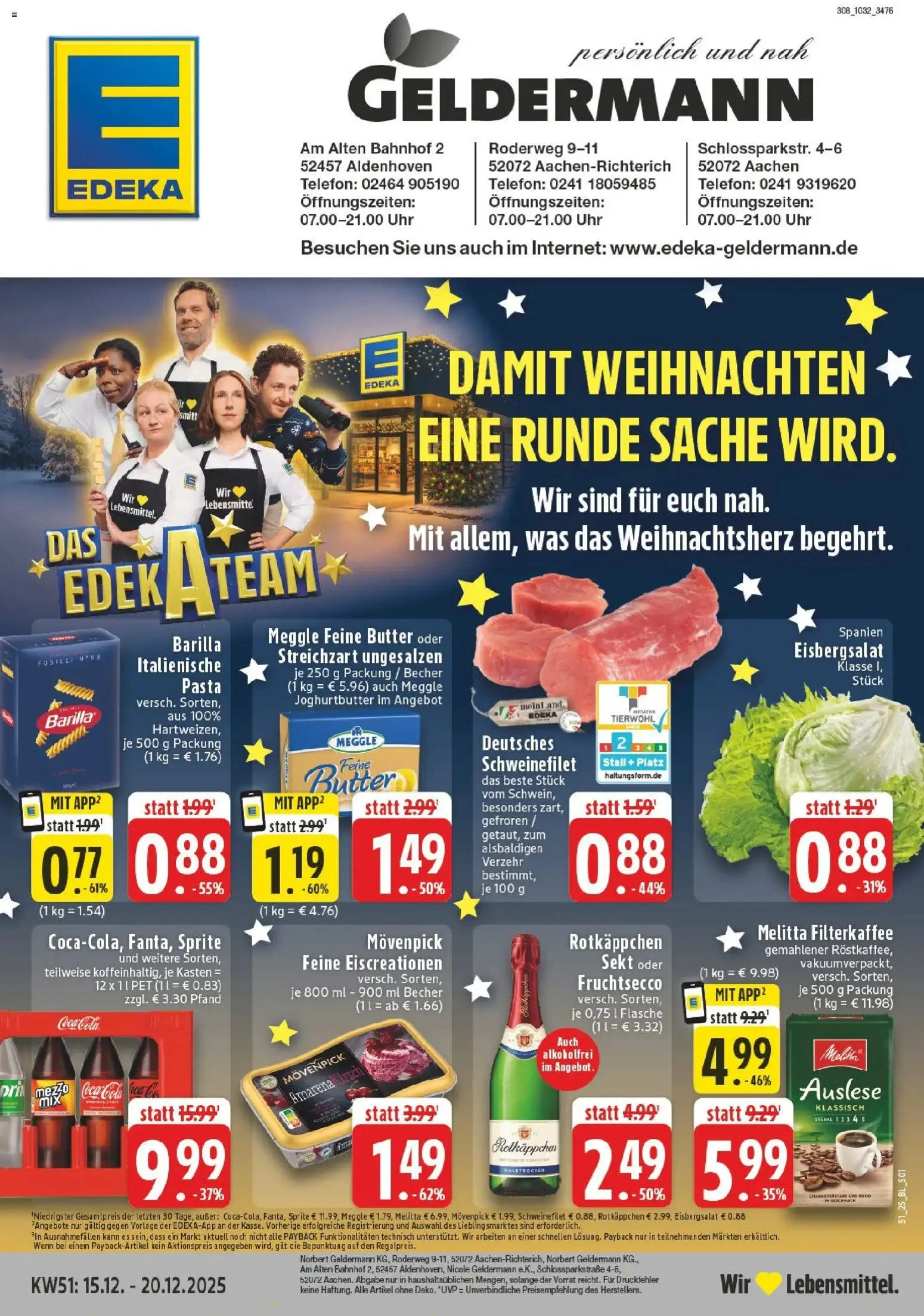 Vorschau von dem Prospekt des Geschäftes Edeka, gültig ab dem 15.12.2025