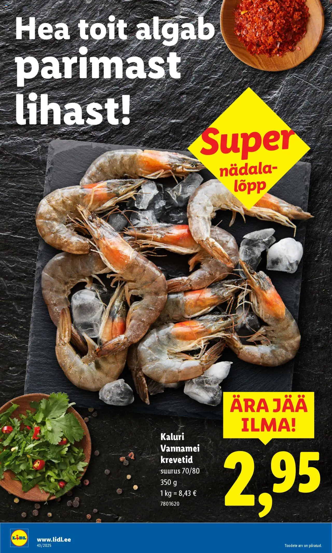 Lidl kliendilehe eelvaade alates 2025.10.20
