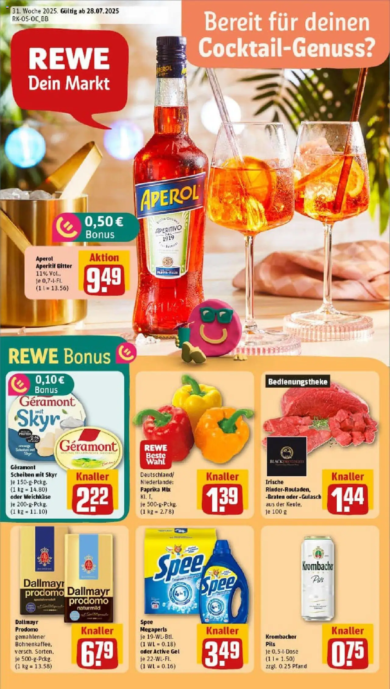REWE Prospekt ab 27.07.2025 nächste Woche - Prospekt Berlin / Steglitz	