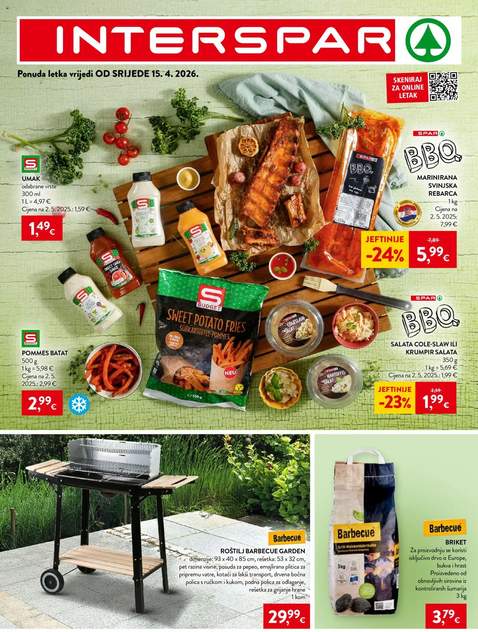 Pregled letka Interspar Katalog trgovine Interspar vrijedi od 15.04.2026
