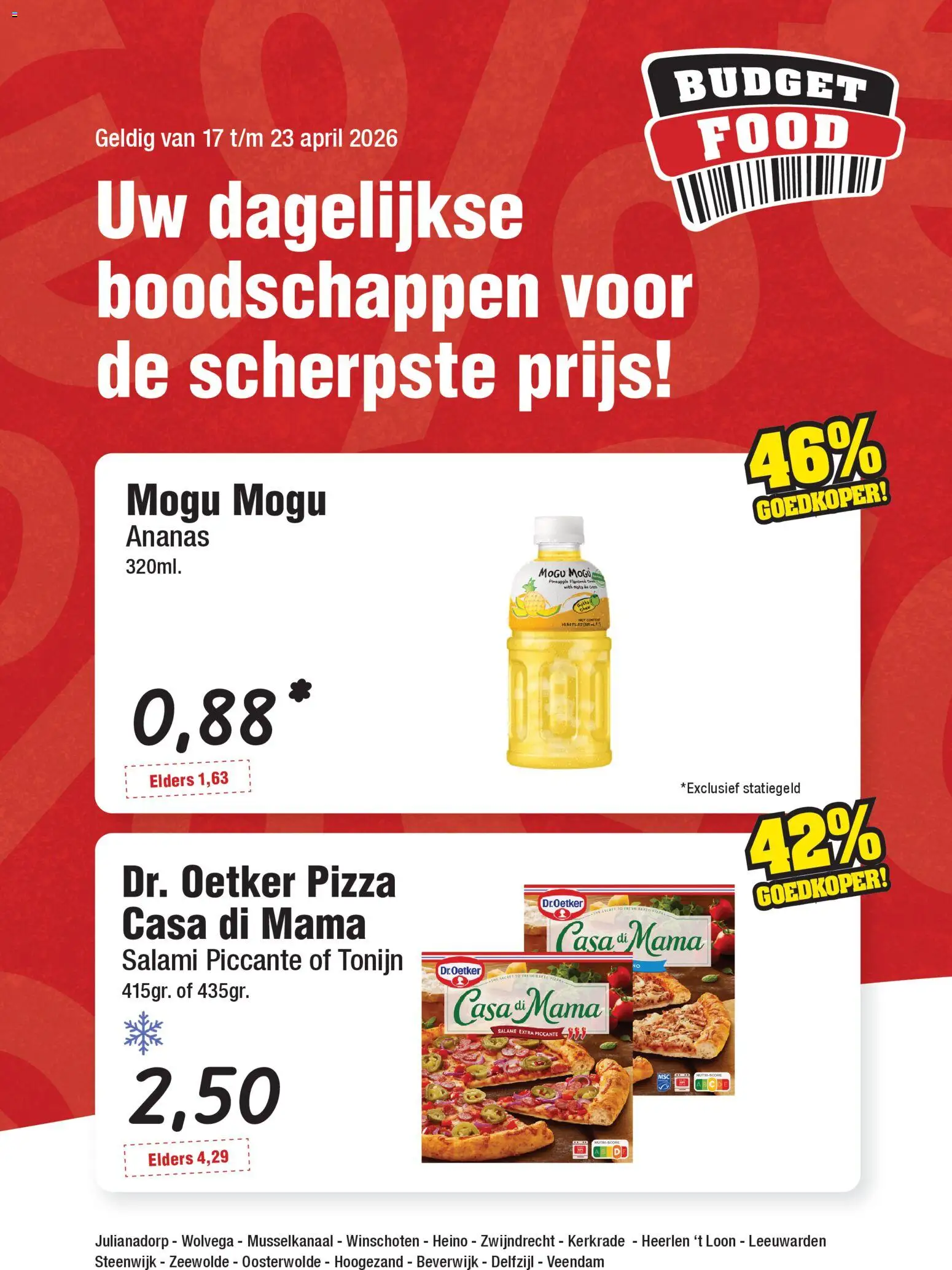 Voorbeeld van Budget Food folder van winkel Budget Food geldig vanaf 17-04-2026