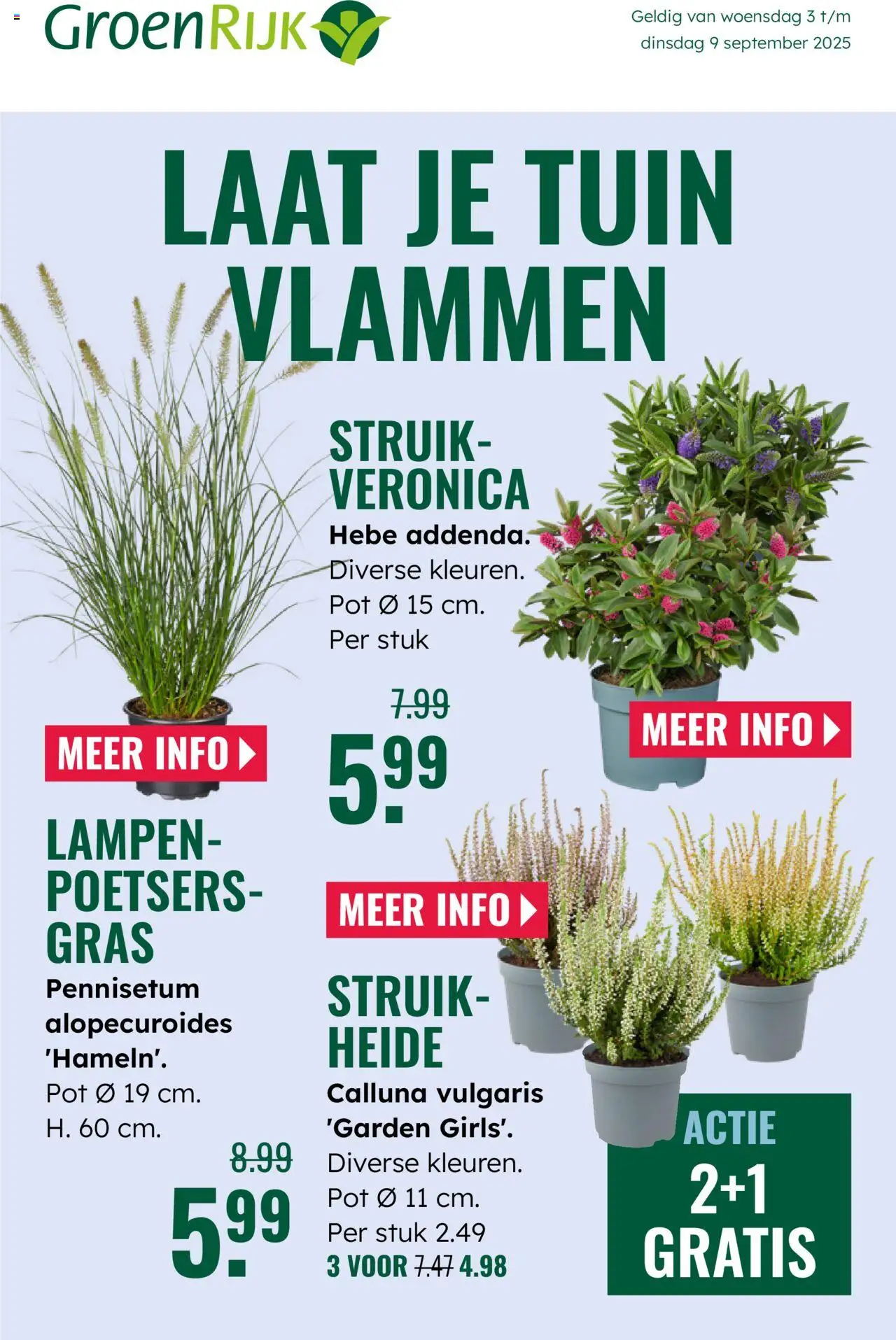 GroenRijk shop Folder geldig vanaf 03-09-2025 - Paginanummer 1