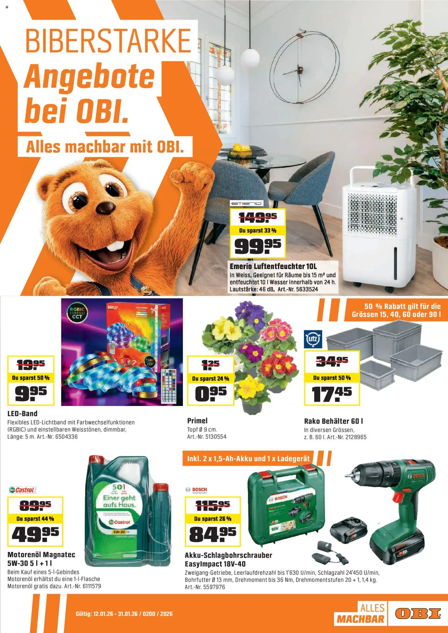 Vorschau des Merkblatts Alles machbar mit OBI. vom Shop OBI gültig von 10.01.2026 bis 31.01.2026
