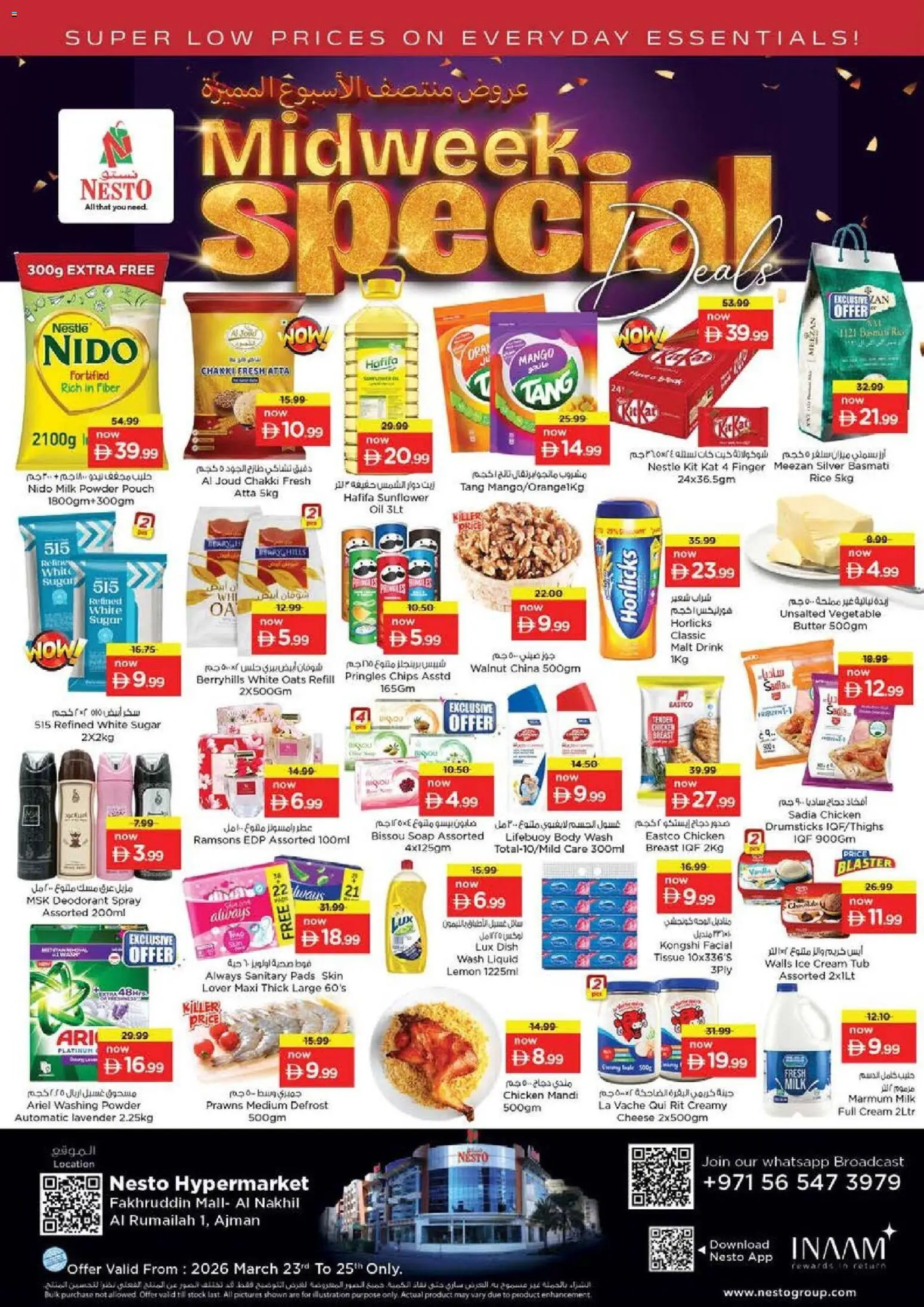 Preview of the catalogue Nesto Midweek special Fakhruddin Mall- Al Nakhil Al Rumailah 1, Ajman of store Nesto valid from 23 Mar, 2026