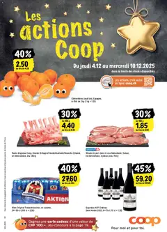 Vorschau des Merkblatts Les actions de la semaine vom Shop Coop gültig von 04.12.2025 bis 10.12.2025