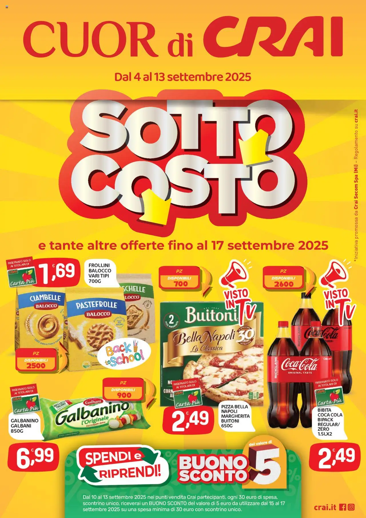 Volantino CRAI valido da 04/09/2025 numero di pagina 1