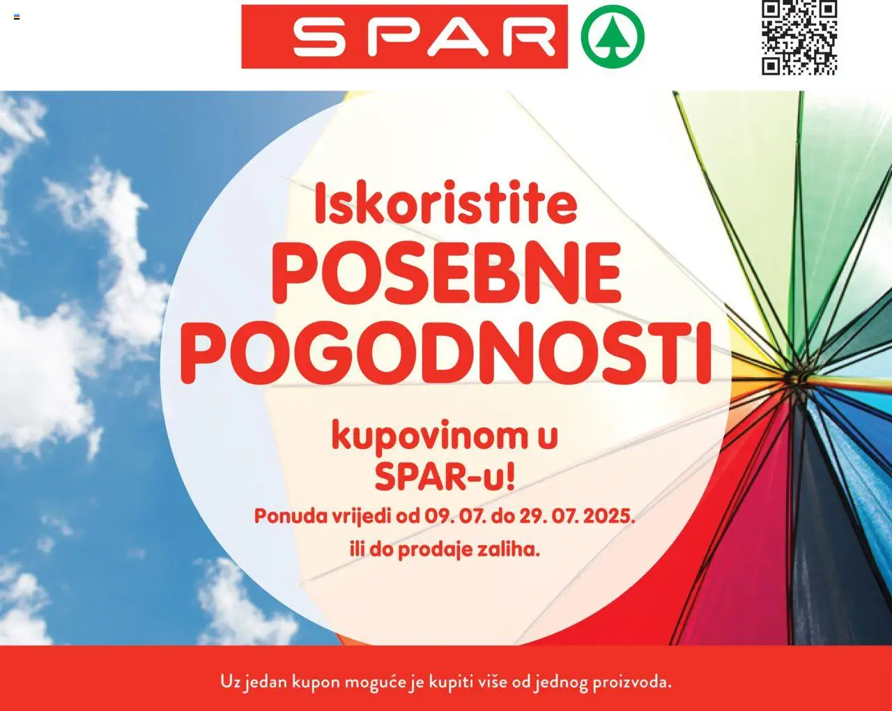 Spar aktualni Posebne pogodnosti vrijedi od 09.07.2025 - tjedna akcija broj stranice 1
