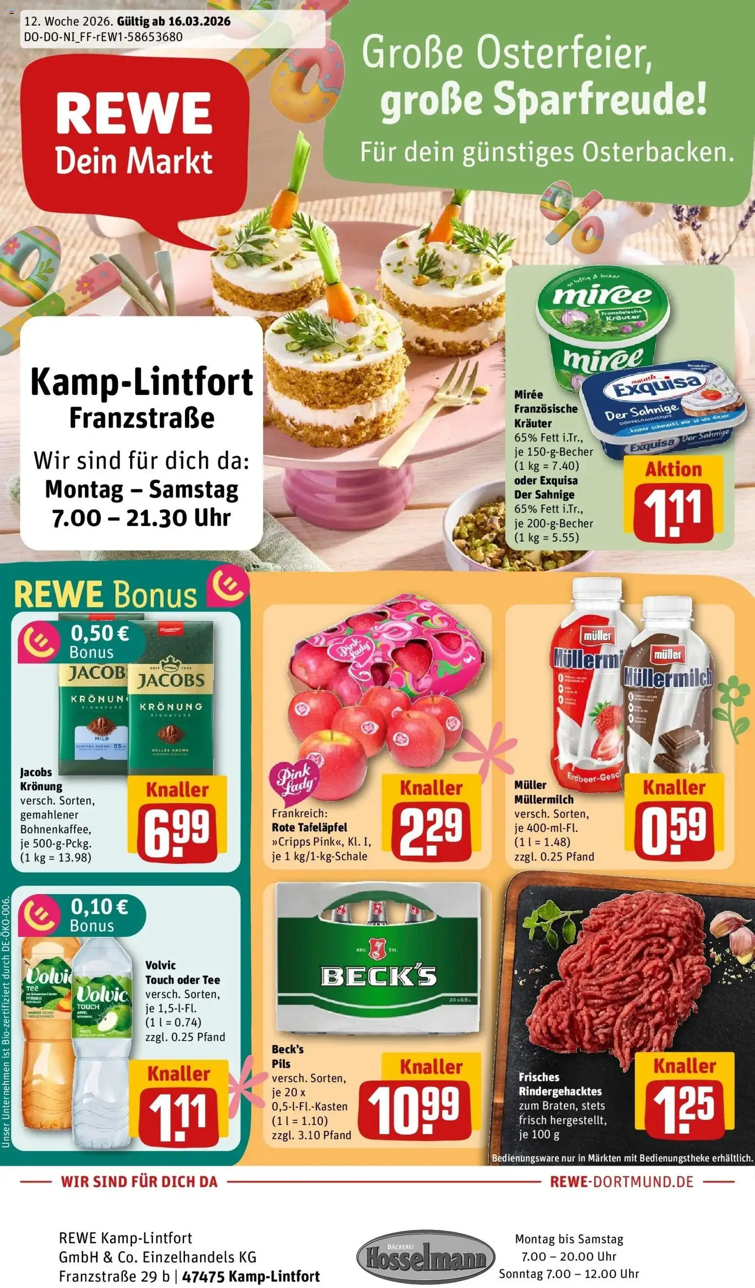 Vorschau von dem Prospekt des Geschäftes Rewe, gültig ab dem 15.03.2026