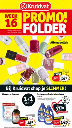 Prévisualisation de Kruidvat Folder week 16 du magasin Kruidvat formulaire valide 14/04/2026