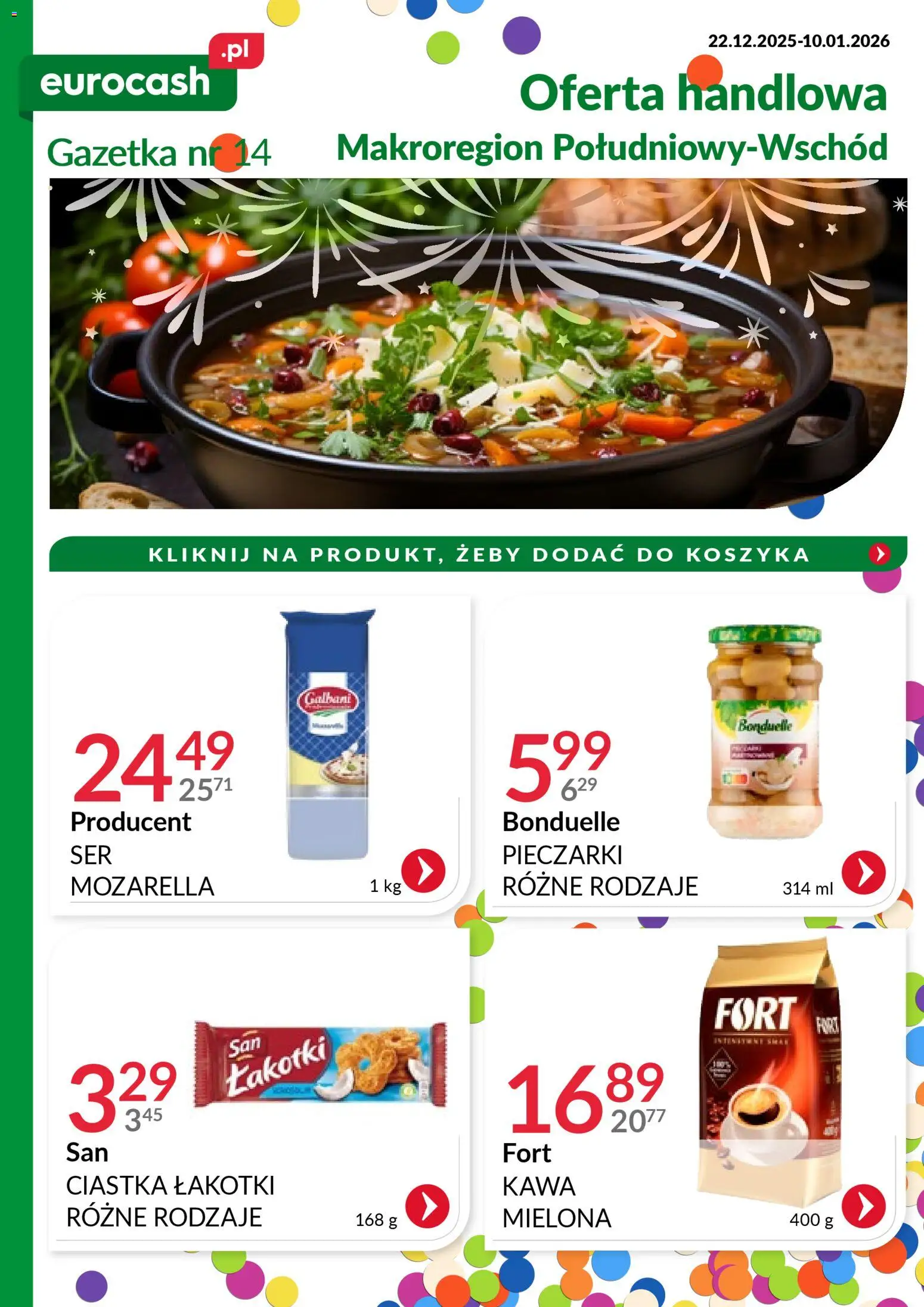 Pogląd gazetki "Handlowa MR Południowy-Wschód" ze sklepu Eurocash ważnej od 22.12.2025